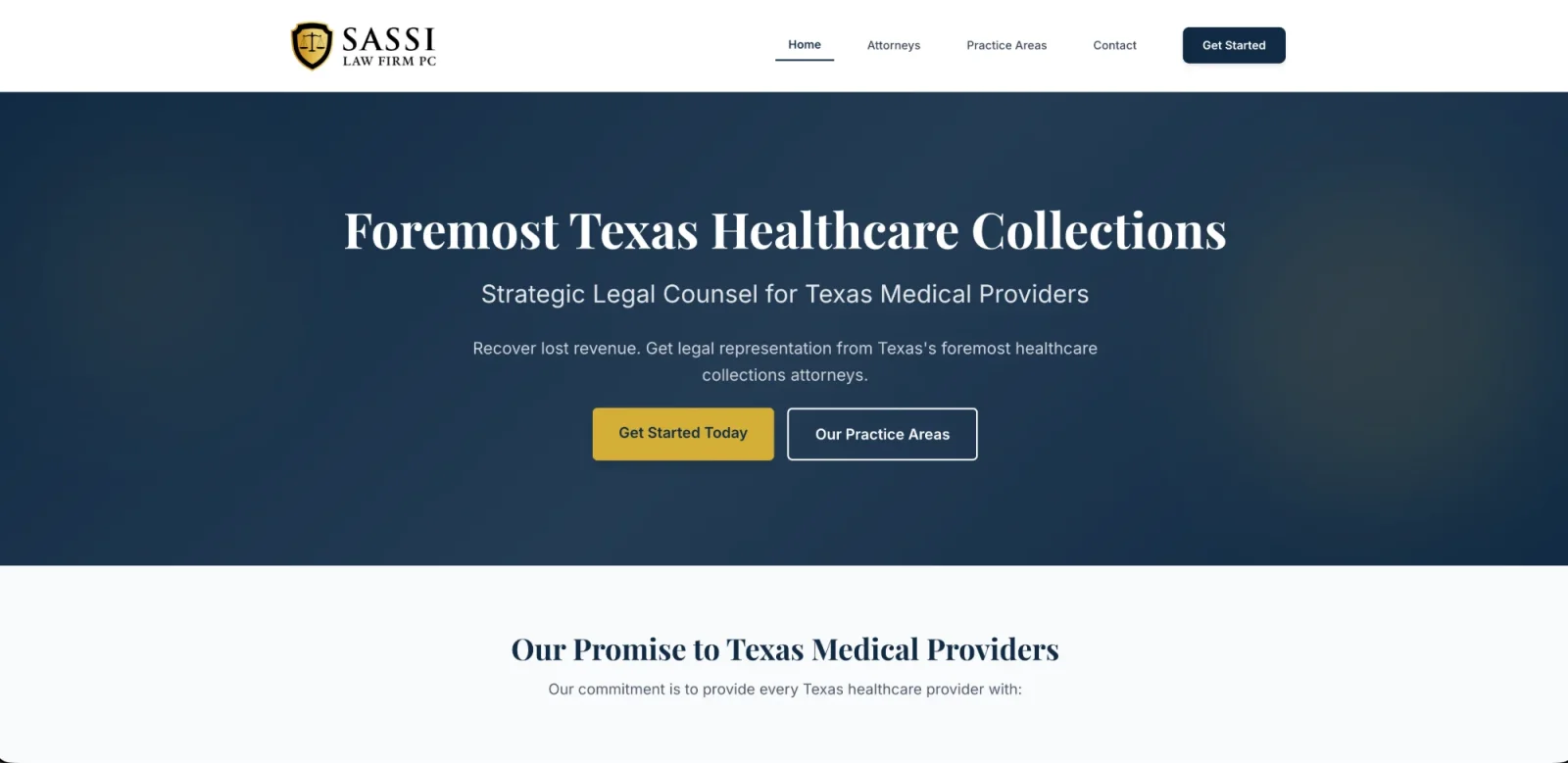 Sassi Law Firm PC — healthcare collections practice